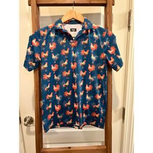 Waggle Golf Youth Cocky Rooster Performance Polo-Medium